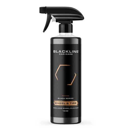 BLACKLINE Wheel N' Tire Cleaner – Removes Brake Dust & Grime, Dual-Purpose for Wheels & Tires, Safe & Effective with Scrubbing.