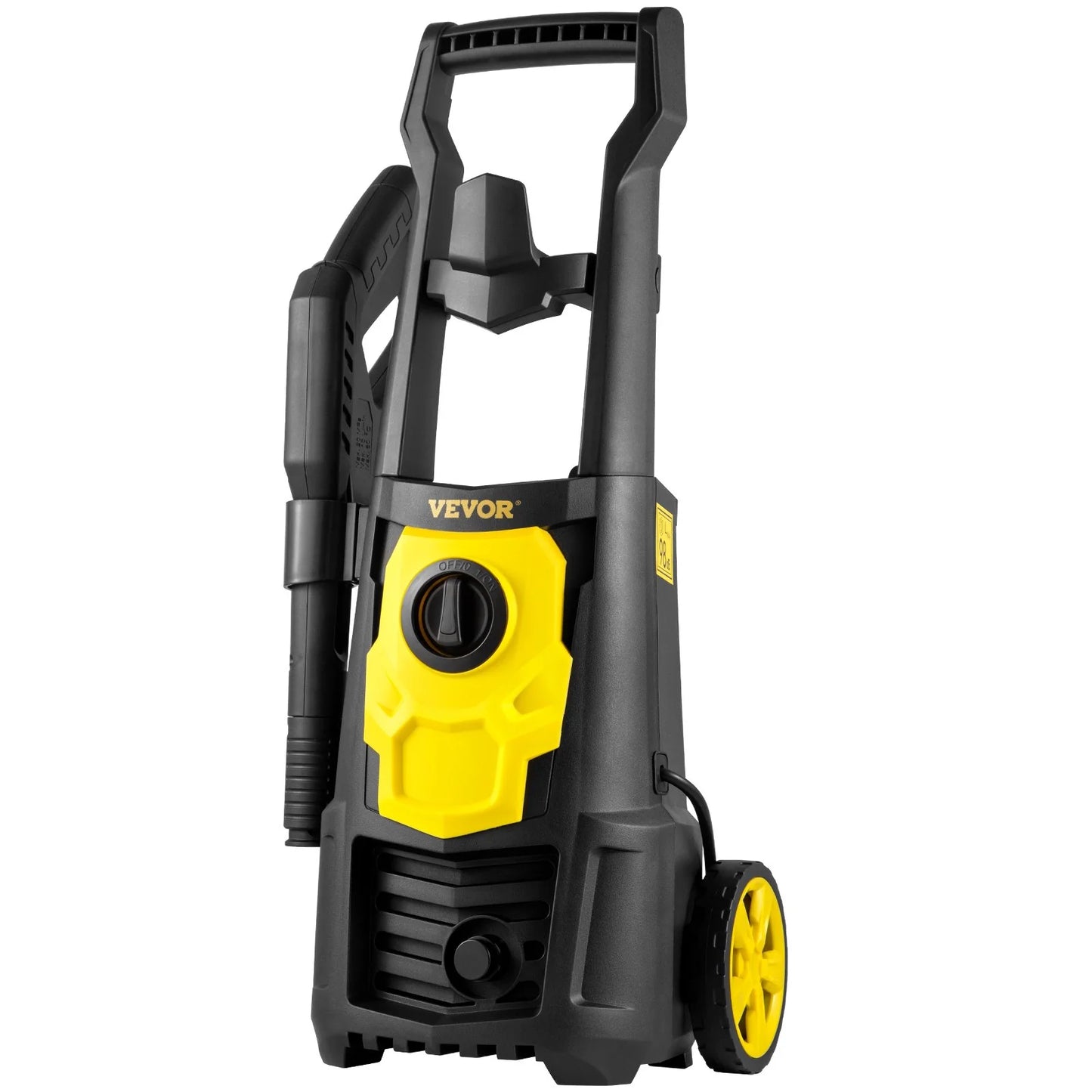 VEVOR Electric Power Washer, 2000 PSI, Max 1.65 GPM Pressure Washer W/ 30 Ft Hose & Reel, 5 Quick Connect Nozzles, Foam Cannon, Portable to Clean Patios, Cars, Fences, Driveways, ETL Listed