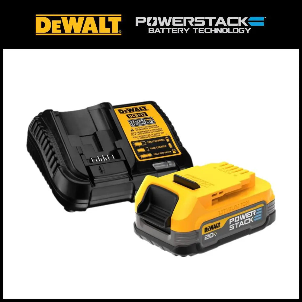 Open Box - DEWALT 20-Volt MAX POWERSTACK Compact Battery Starter Kit